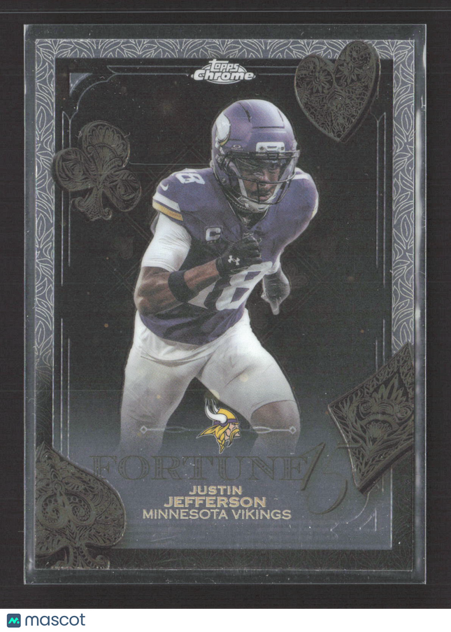 2025 Topps Chrome Fortune 15 Justin Jefferson #F15-4