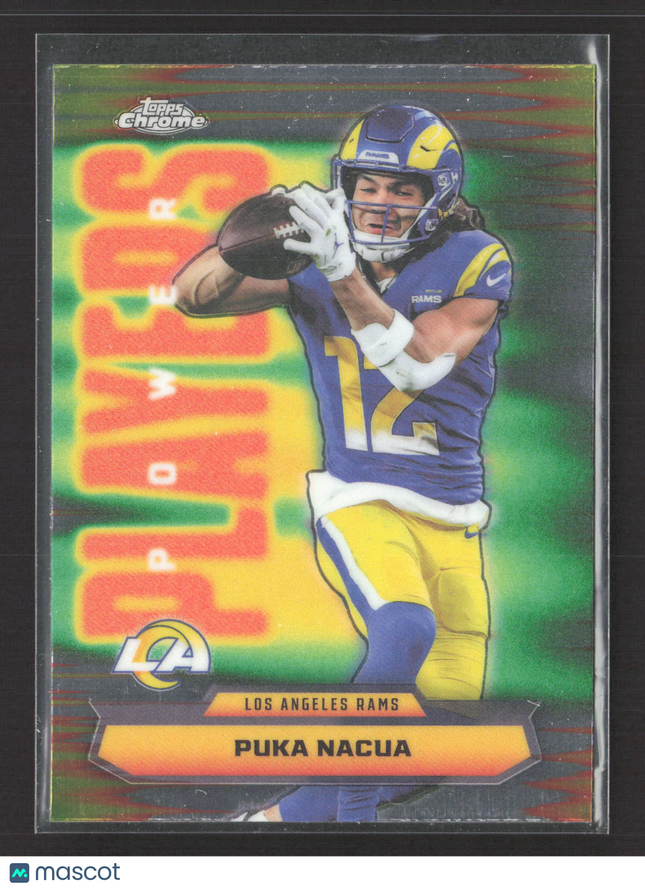 2025 Topps Chrome Power Players Puka Nacua #PP-24