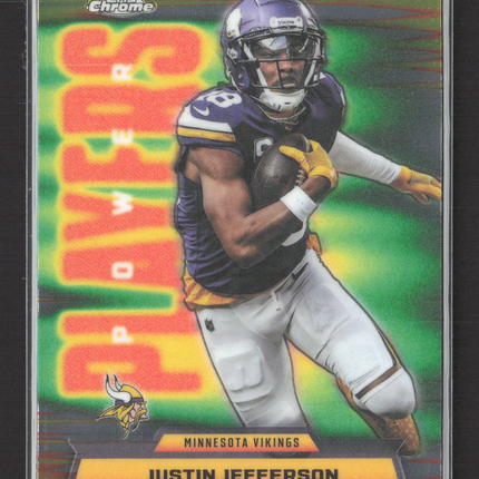 2025 Topps Chrome Power Players Justin Jefferson #PP-22