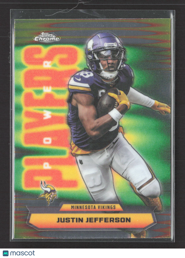 2025 Topps Chrome Power Players Justin Jefferson #PP-22