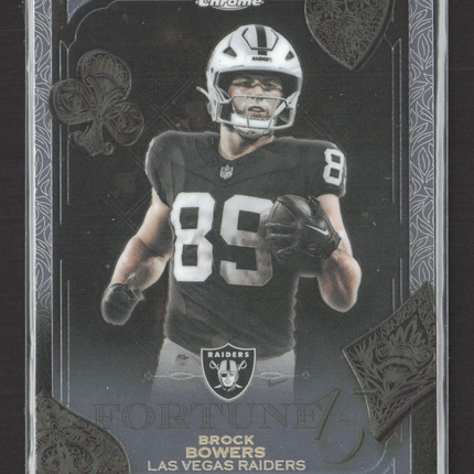2025 Topps Chrome Fortune 15 Brock Bowers #F15-8