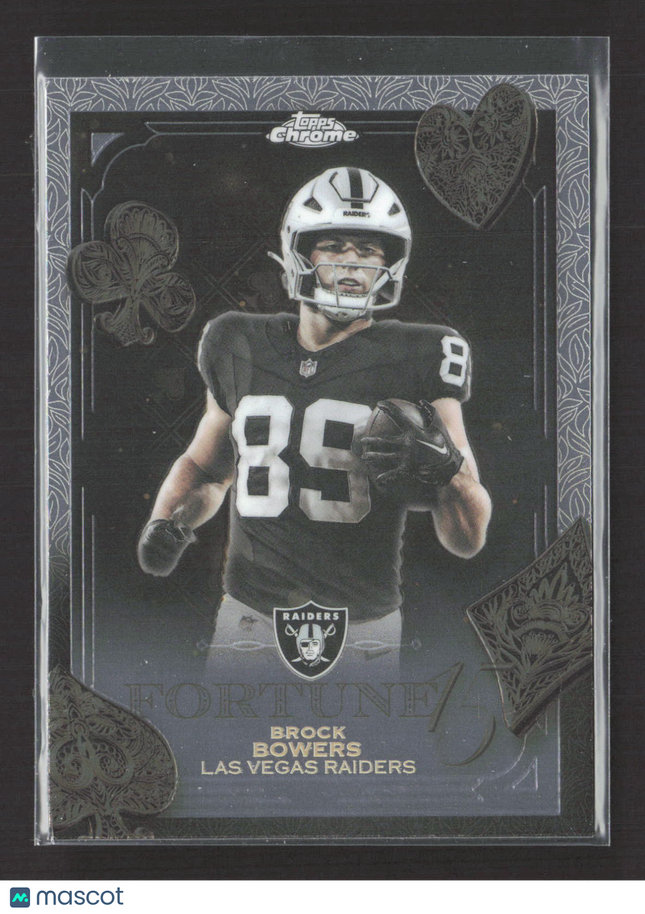 2025 Topps Chrome Fortune 15 Brock Bowers #F15-8