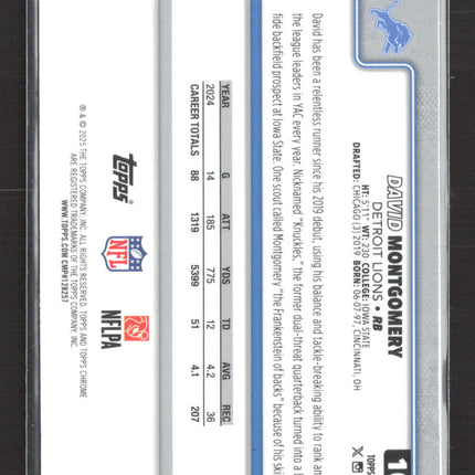 2024 Topps Chrome David Montgomery #103 X-Fractor
