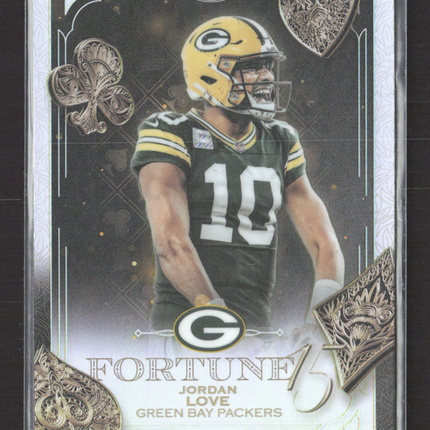 2025 Topps Chrome Fortune 15 Jordan Love #F15-17 Refractor