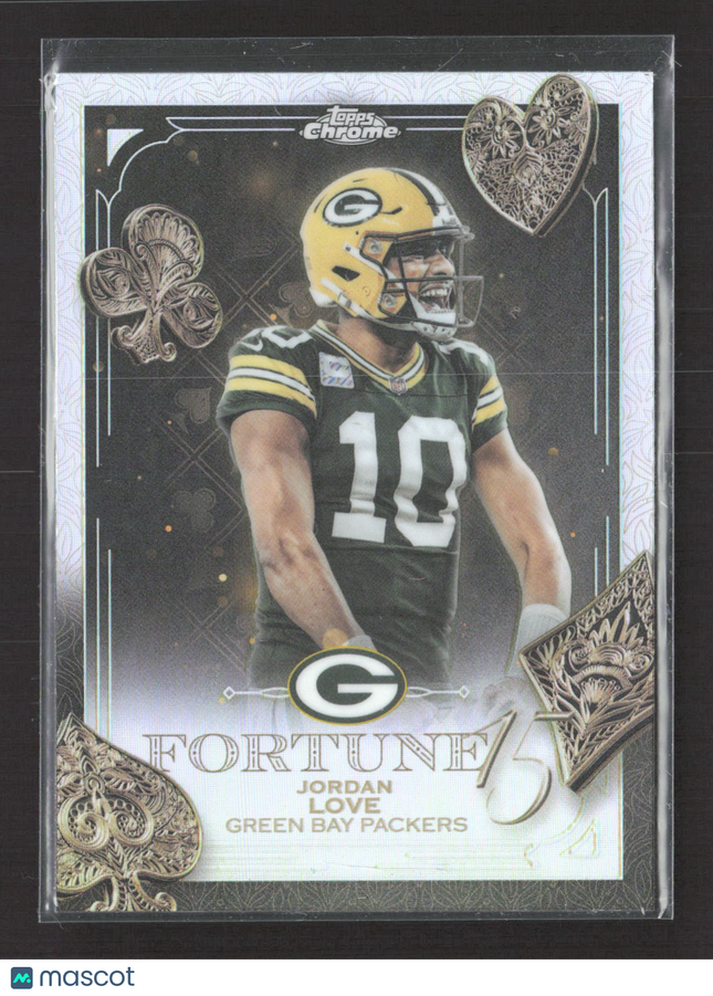 2025 Topps Chrome Fortune 15 Jordan Love #F15-17 Refractor