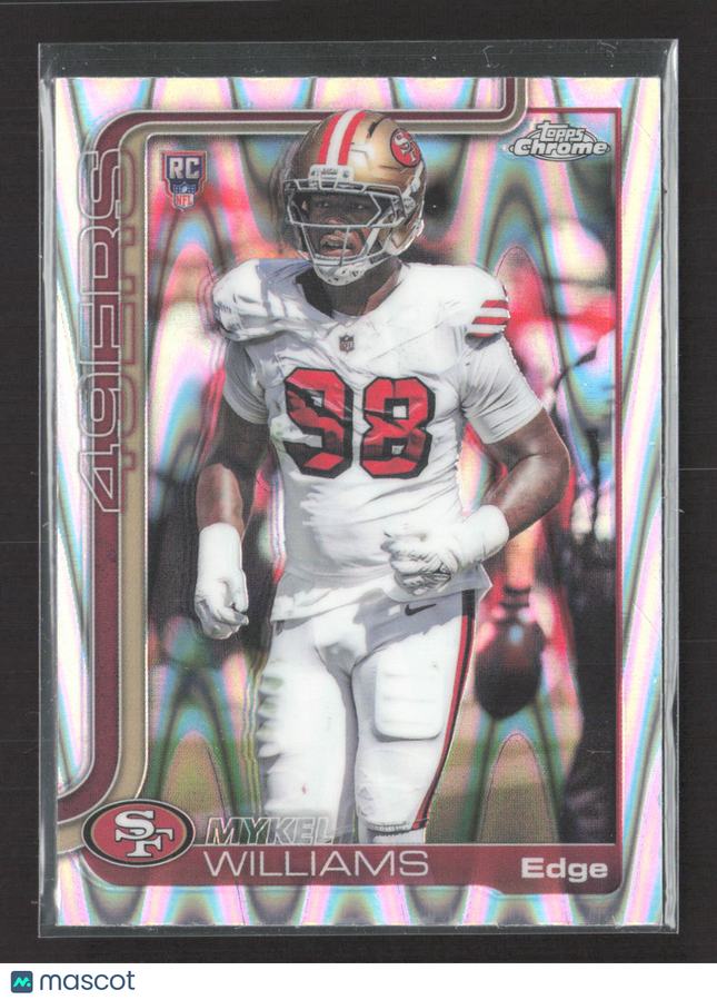2025 Topps Chrome Mykel Williams #352 Raywave Refractor RC