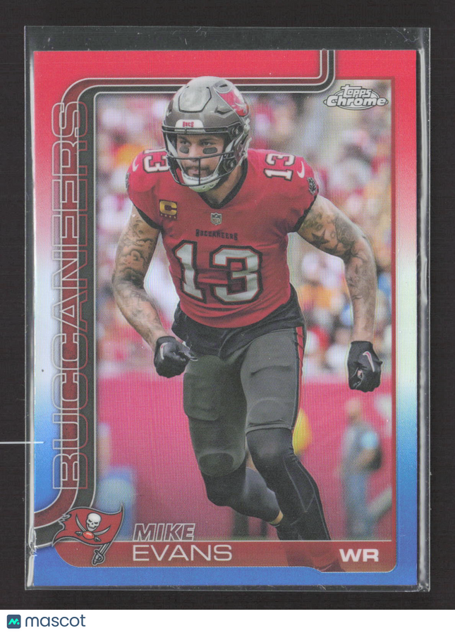 2025 Topps Chrome Mike Evans #282 Red White Blue