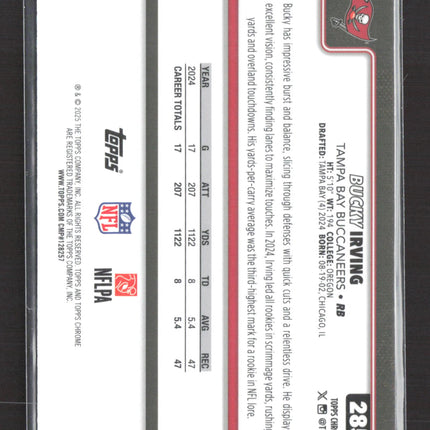 2024 Topps Chrome Bucky Irving #285 Pink X-Fractor