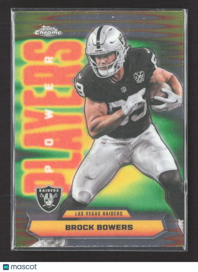 2025 Topps Chrome Power Players Brock Bowers #PP-31