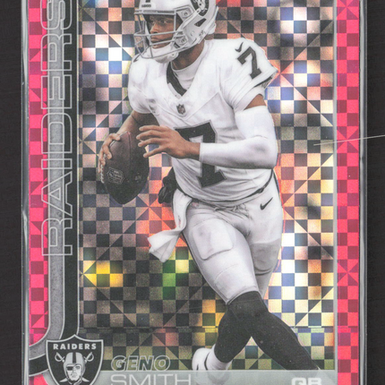 2025 Topps Chrome Geno Smith #179 Pink X-Fractor