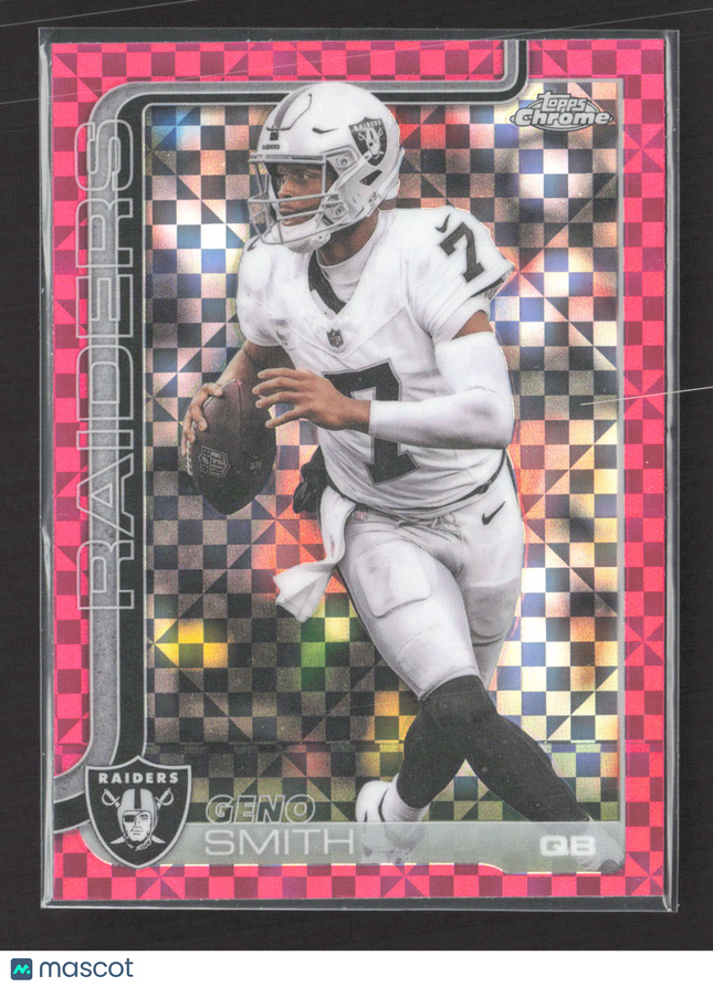 2025 Topps Chrome Geno Smith #179 Pink X-Fractor
