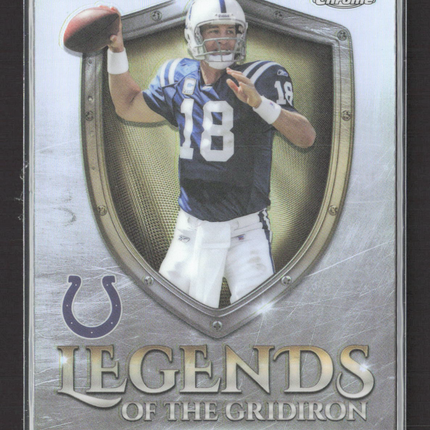 2025 Topps Chrome Legends of the Gridiron Peyton Manning #LOG-10 Refractor