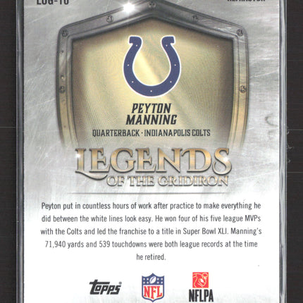 2025 Topps Chrome Legends of the Gridiron Peyton Manning #LOG-10 Refractor