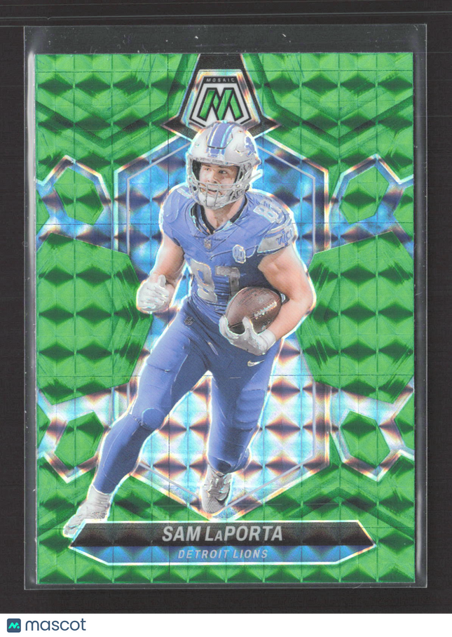 2024 Panini Mosaic Prizm Sam LaPorta #75 Green