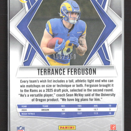 2025 Panini Phoenix Football Terrance Ferguson #152 156/350 RC