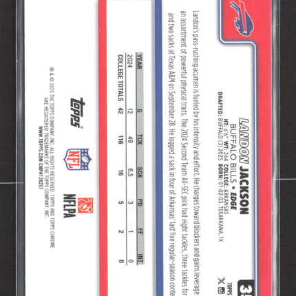 2025 Topps Chrome Landon Jackson #358 RC
