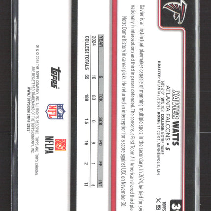 2025 Topps Chrome Xavier Watts #393 RC