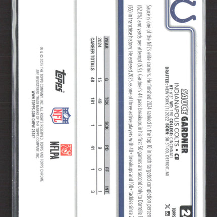 2025 Topps Chrome Sauce Gardner #242 Pulsar