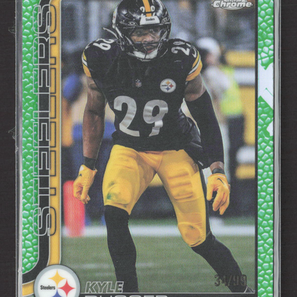 2025 Topps Chrome Kyle Dugger #211 Green Leather 34/99