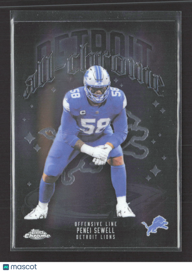 2025 Topps Chrome All-Chrome Penei Sewell #ACT-13 Black