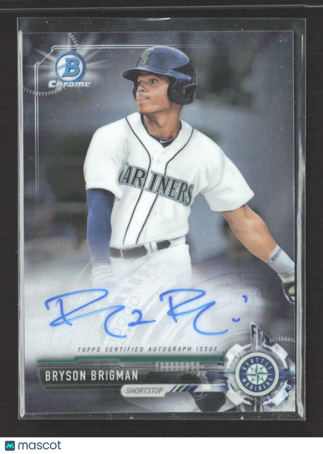 2017 Topps Bowman Chrome Bryson Brigman #CPA-BB Auto