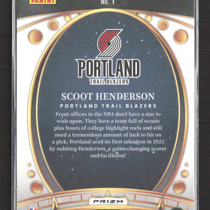 2024 Panini Select Prizm Lodestar Scoot Henderson #1 Green RC