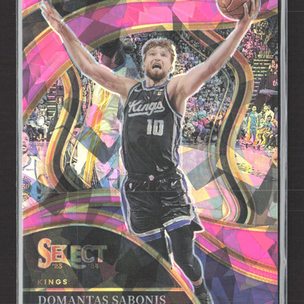 2024 Panini Select Courtside Prizm Domantas Sabonis #225 Pink 38/99