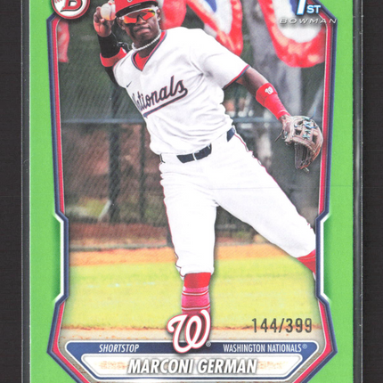 2025 Bowman Marconi German #BP-100 Neon Green 1st Bowman 144/399