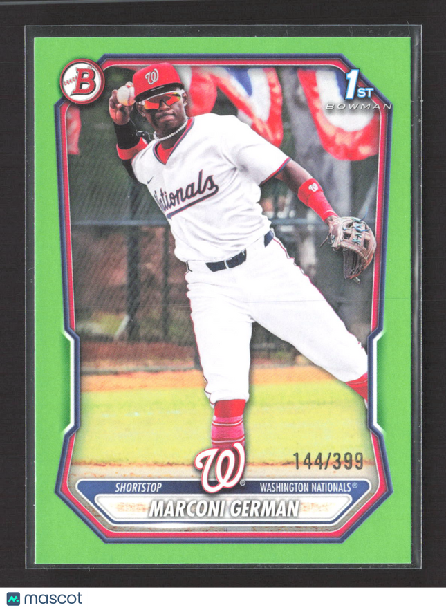 2025 Bowman Marconi German #BP-100 Neon Green 1st Bowman 144/399