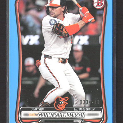 2025 Bowman Gunnar Henderson #73 Sky Blue 033/499
