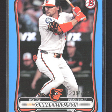 2025 Bowman Gunnar Henderson #73 Sky Blue 384/499