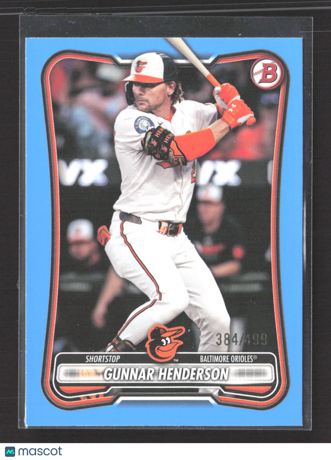 2025 Bowman Gunnar Henderson #73 Sky Blue 384/499