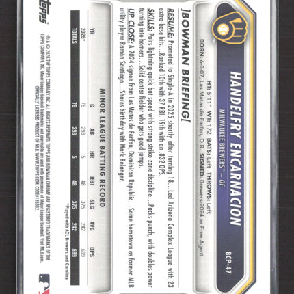 2025 Bowman Chrome Handelfry Encarnacion #BCP-47 Reptilian