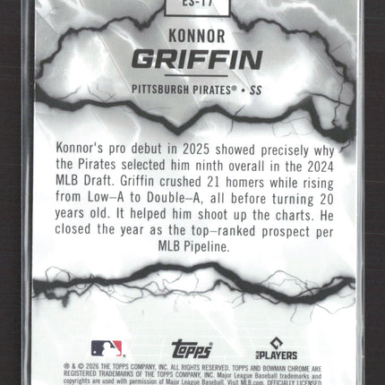 2026 Bowman Chrome Electric Sluggers Konnor Griffin #ES-17