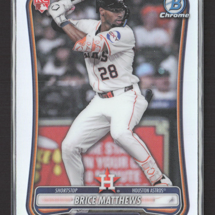 2024 Bowman Chrome Brice Matthews #56 RC Red Logo