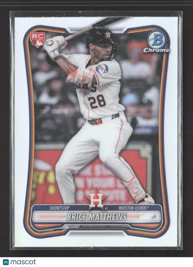 2024 Bowman Chrome Brice Matthews #56 RC Red Logo