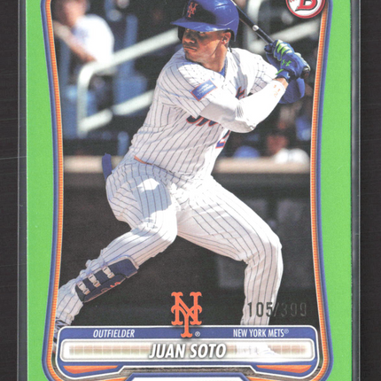 2026 Topps Bowman Juan Soto #97 Green 105/399