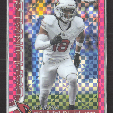2025 Topps Chrome Marvin Harrison Jr. #1 Pink X-Fractor