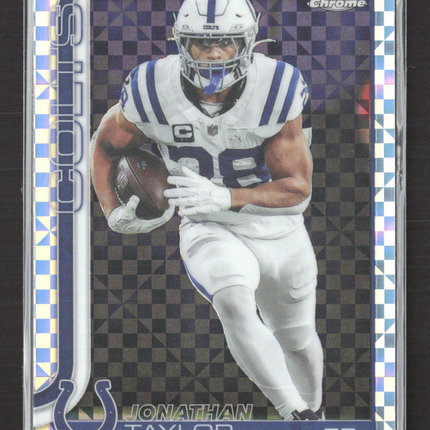 2025 Topps Chrome Jonathan Taylor #130 X-Fractor