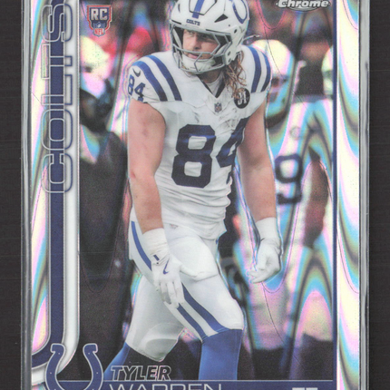 2025 Topps Chrome Tyler Warren #346 RayWave RC