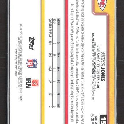 2018 Topps Chrome Chris Jones #153 Xfractor
