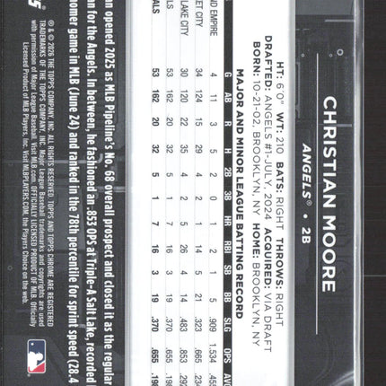 2026 Topps Chrome Black Christian Moore #77 RC