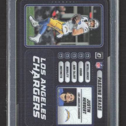 2025 Panini Donruss Optic Passing Grade Justin Herbert #10