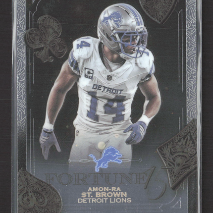 2025 Topps Chrome Fortune 15 Amon-Ra St. Brown #F15-13 Black
