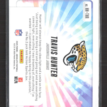 2025 Panini Absolute Football Hog Heaven Travis Hunter #HH-THR RC