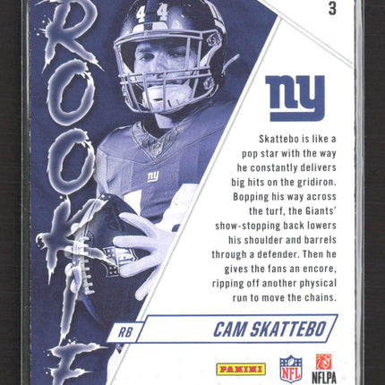 2025 Panini Rookies & Stars Cam Skattebo #3 RC