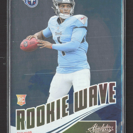 2025 Panini Absolute Football Rookie Wave Cam Ward #RW-CWD RC
