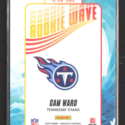 2025 Panini Absolute Football Rookie Wave Cam Ward #RW-CWD RC