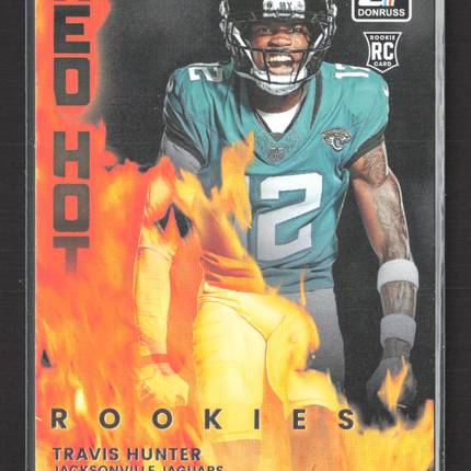 2025 Panini Donruss Red Hot Rookies Travis Hunter #RHR-TVH RC