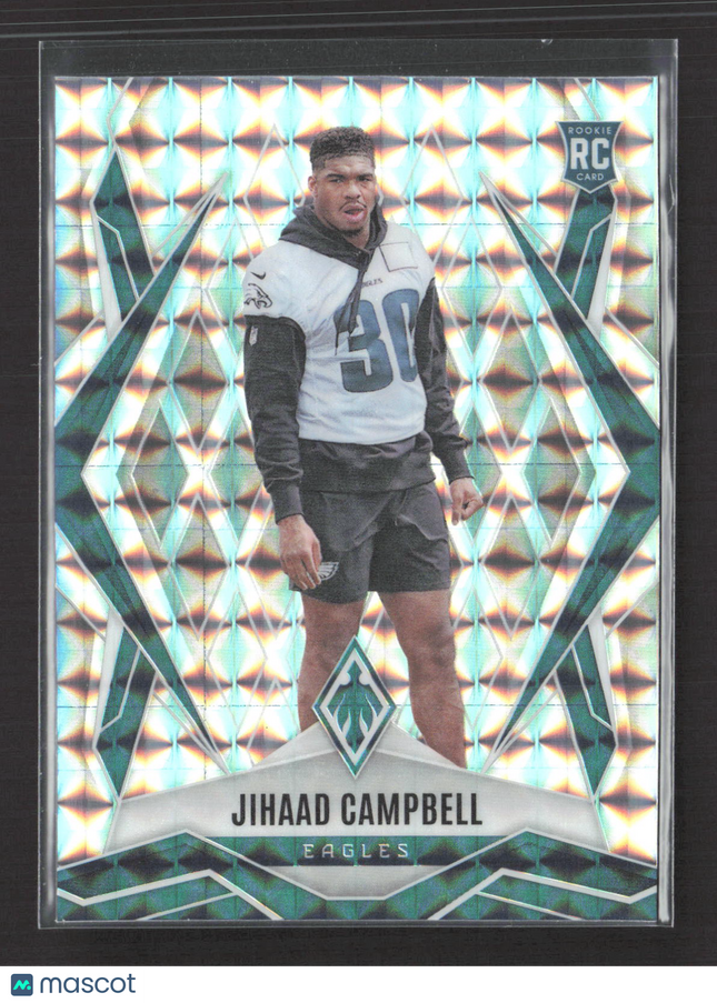 2025 Panini Phoenix Football Jihaad Campbell #235 Silver Prizm RC